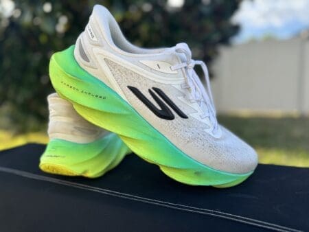 Skechers Aero Burst Review: The Best Max-Cushioned Daily Trainer for Comfort & Speed Skechers running shoes outside