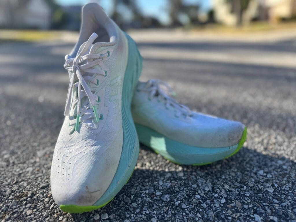 asics novablast 4 on pavement product shot