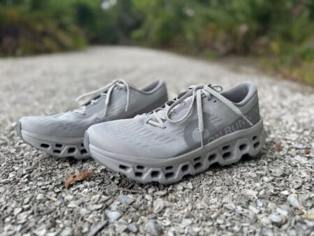 On Cloudmonster 3 Review: Refined Comfort for High-Mileage Days On Cloudmonster 3s on gravel running path