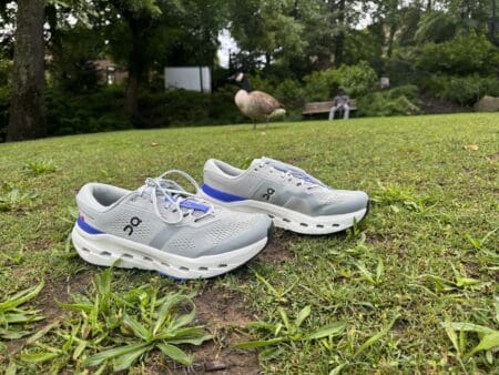 On Cloudrunner 3 Review: Stability That Doesn’t Feel Boring On Cloud Runner 3 with nature and birds in background at park