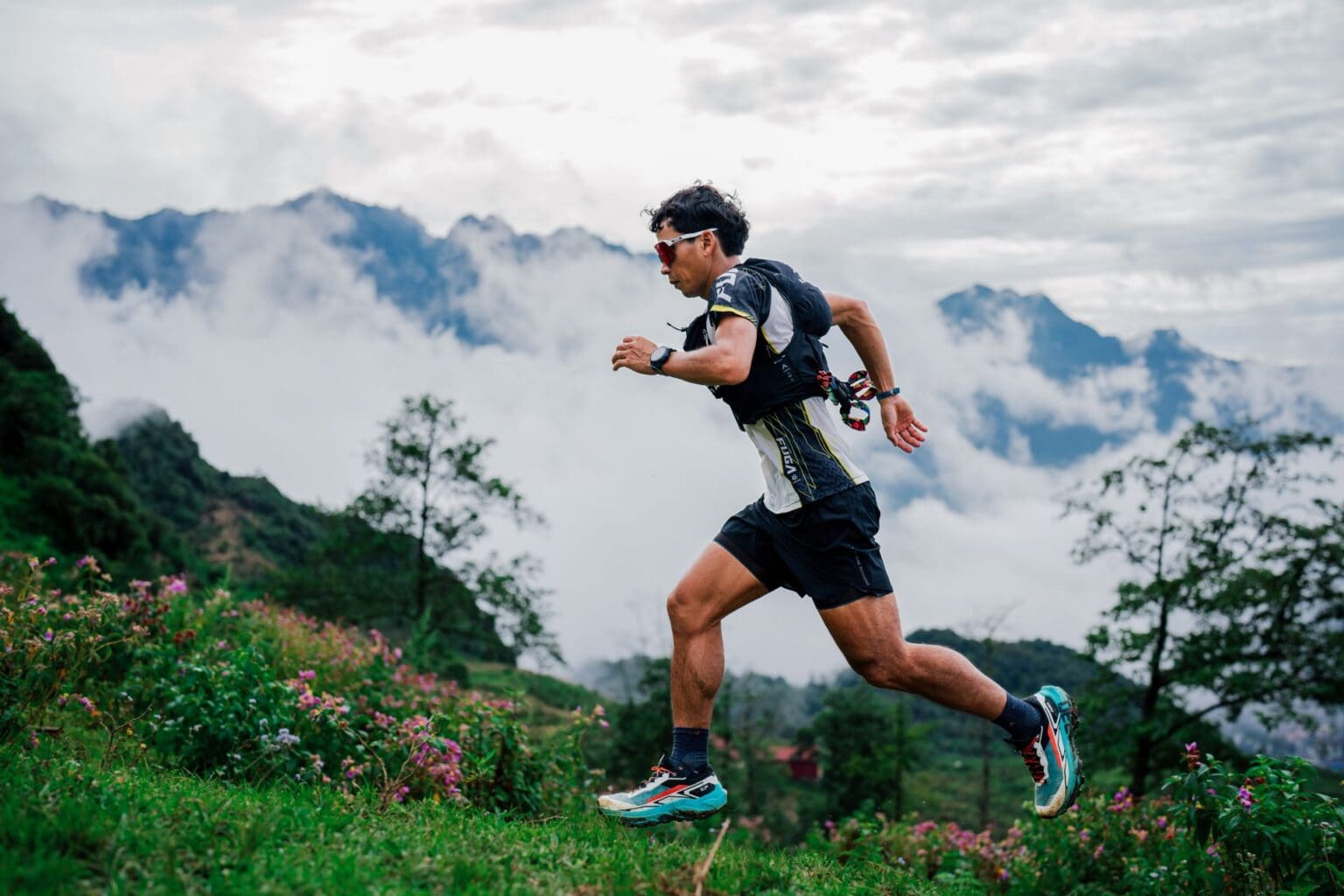 Best Gorpcore Trail Running Shoes: Style Meets Rugged Tech man wearing FUGA EX 330 gorpcore shoes