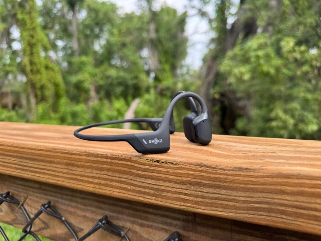shokz open run pro on trail